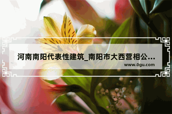 河南南阳代表性建筑_南阳市大西营相公庙来历