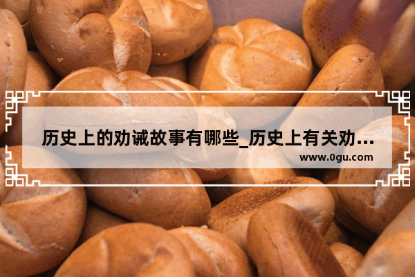 历史上的劝诫故事有哪些_历史上有关劝说的经典的案例