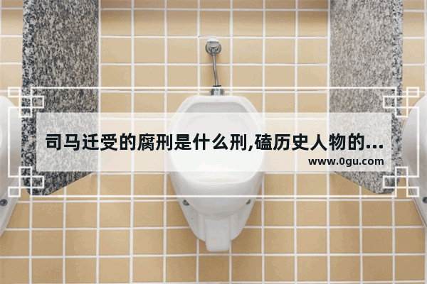 司马迁受的腐刑是什么刑,磕历史人物的腐癌