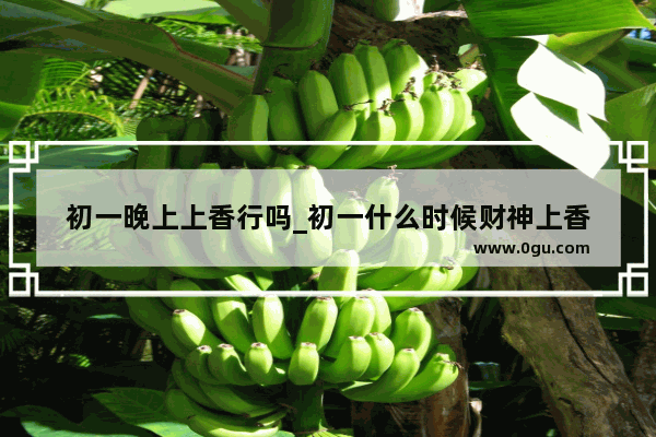 初一晚上上香行吗_初一什么时候财神上香