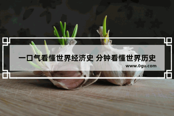 一口气看懂世界经济史 分钟看懂世界历史