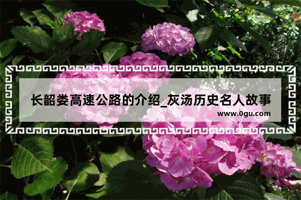 长韶娄高速公路的介绍_灰汤历史名人故事