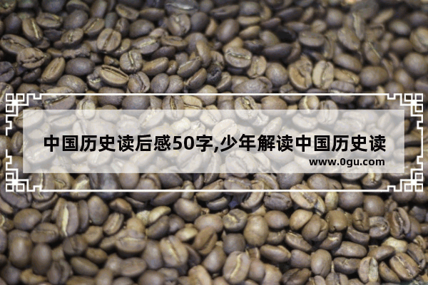 中国历史读后感50字,少年解读中国历史读后感