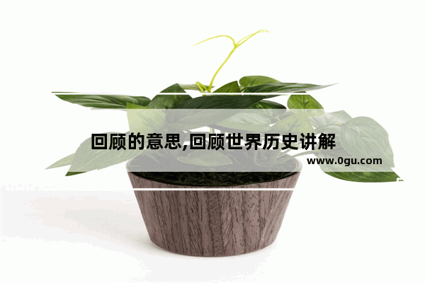 回顾的意思,回顾世界历史讲解