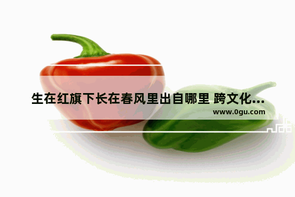 生在红旗下长在春风里出自哪里 跨文化历史人物小品演绎