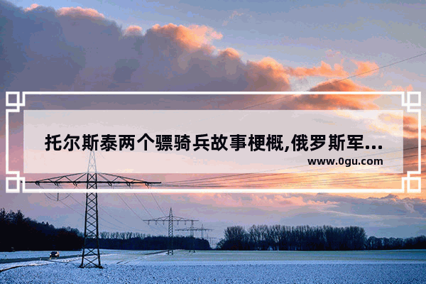 托尔斯泰两个骠骑兵故事梗概,俄罗斯军人的历史故事