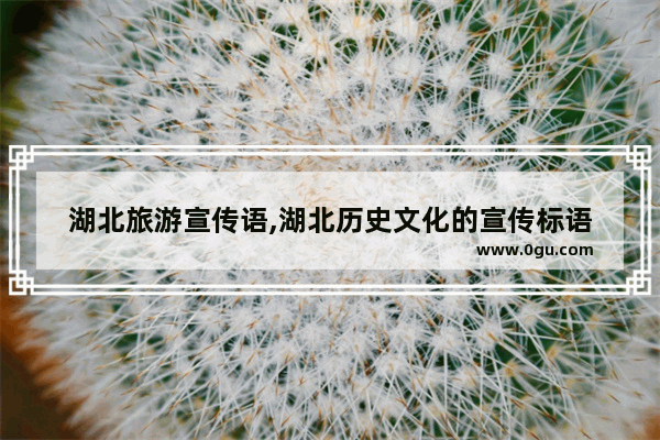湖北旅游宣传语,湖北历史文化的宣传标语
