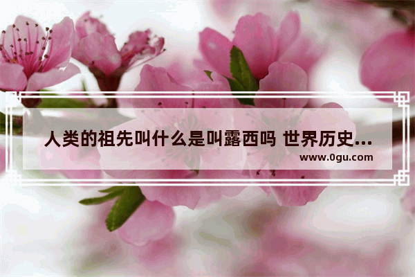 人类的祖先叫什么是叫露西吗 世界历史露西