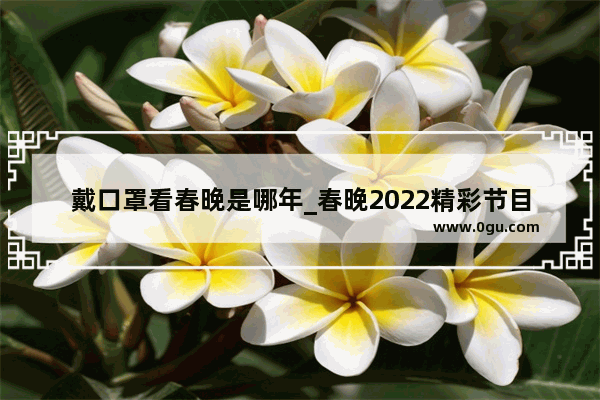 戴口罩看春晚是哪年_春晚2022精彩节目介绍