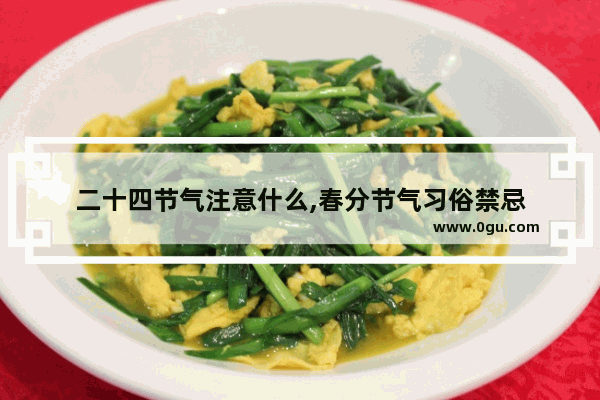 二十四节气注意什么,春分节气习俗禁忌