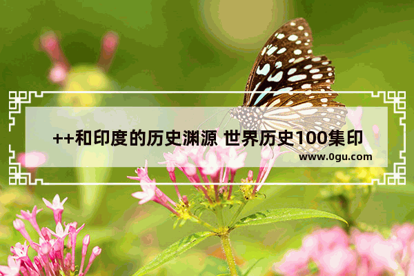 ++和印度的历史渊源 世界历史100集印度教育