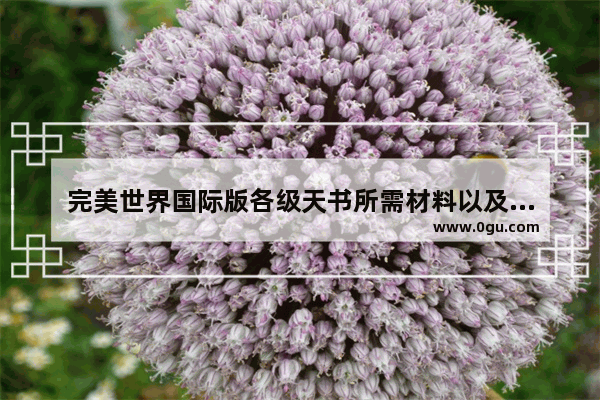 完美世界国际版各级天书所需材料以及价钱是什么,完美世界历史价格