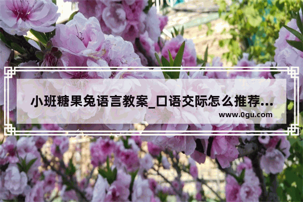 小班糖果兔语言教案_口语交际怎么推荐海绵宝宝动画片