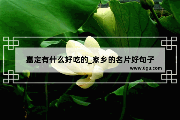 嘉定有什么好吃的_家乡的名片好句子