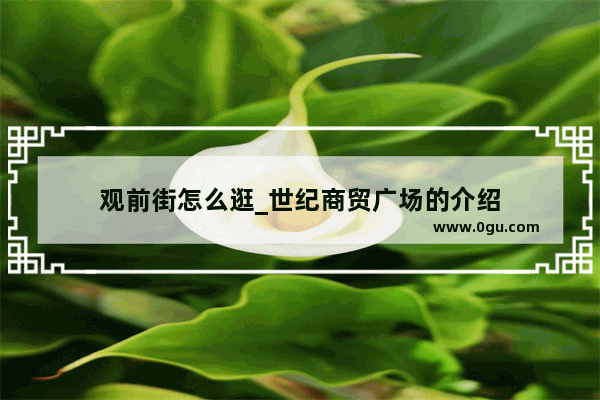 观前街怎么逛_世纪商贸广场的介绍