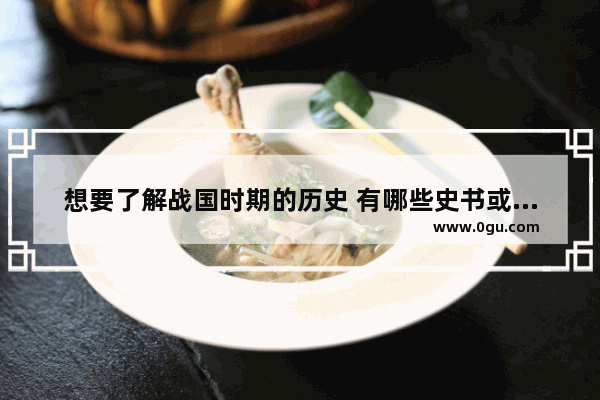 想要了解战国时期的历史 有哪些史书或者传记、野史可以参考呢 世界历史战国时期
