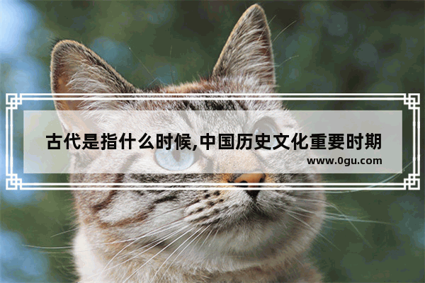 古代是指什么时候,中国历史文化重要时期