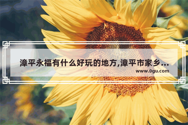 漳平永福有什么好玩的地方,漳平市家乡的历史文化