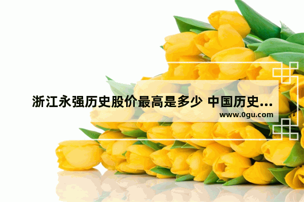 浙江永强历史股价最高是多少 中国历史最高股价