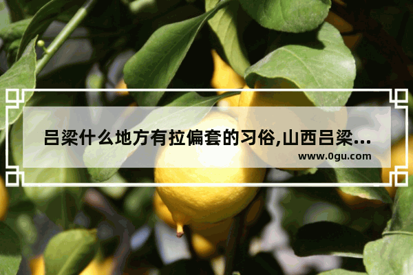 吕梁什么地方有拉偏套的习俗,山西吕梁人的习俗