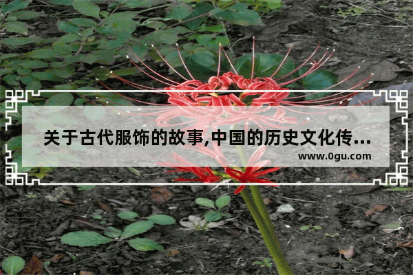 关于古代服饰的故事,中国的历史文化传统故事