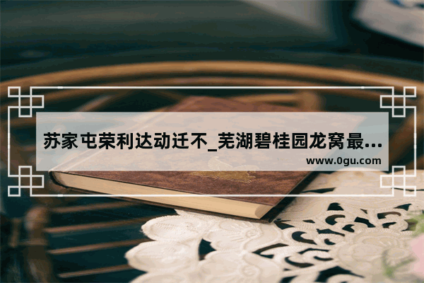 苏家屯荣利达动迁不_芜湖碧桂园龙窝最新规划