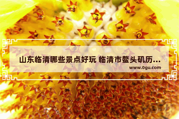 山东临清哪些景点好玩 临清市鳌头矶历史文化
