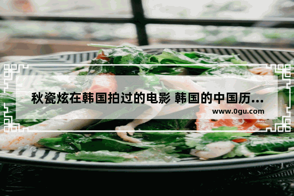 秋瓷炫在韩国拍过的电影 韩国的中国历史电影有哪些