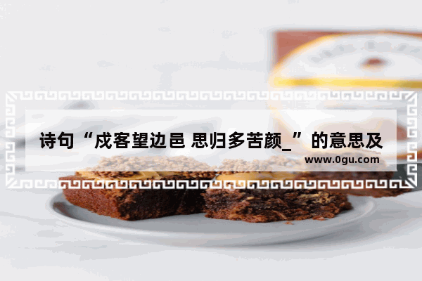 诗句“戍客望边邑 思归多苦颜_”的意思及全文赏析,自始以来中国历史多少年