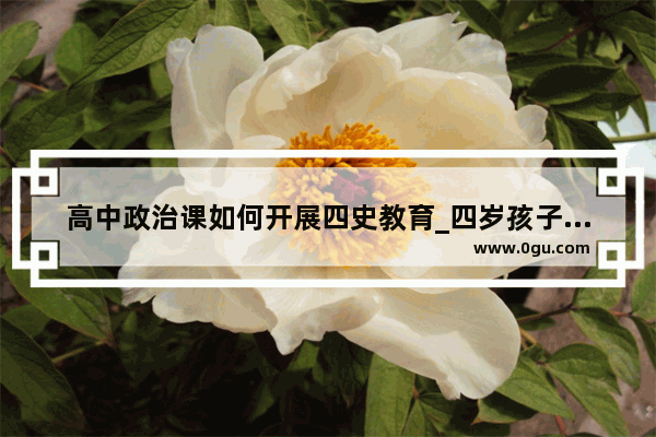 高中政治课如何开展四史教育_四岁孩子历史启蒙用什么书