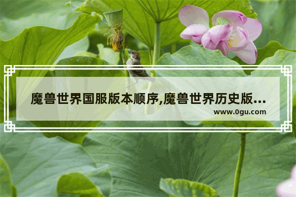 魔兽世界国服版本顺序,魔兽世界历史版本总结