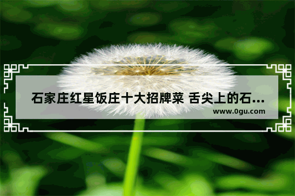 石家庄红星饭庄十大招牌菜 舌尖上的石家庄历史故事