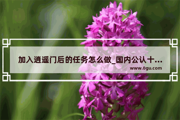 加入逍遥门后的任务怎么做_国内公认十大传媒学院