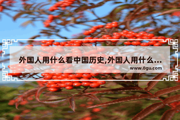 外国人用什么看中国历史,外国人用什么看中国历史