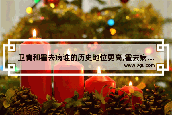 卫青和霍去病谁的历史地位更高,霍去病和卫青的历史故事