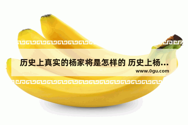历史上真实的杨家将是怎样的 历史上杨家将真实故事简介