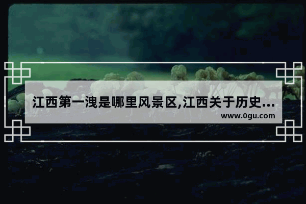 江西第一洩是哪里风景区,江西关于历史人物的景物