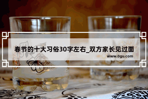 春节的十大习俗30字左右_双方家长见过面了 过年了 男女双方各有什么风俗啊