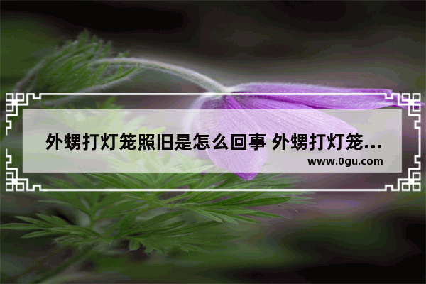 外甥打灯笼照旧是怎么回事 外甥打灯笼照旧习俗