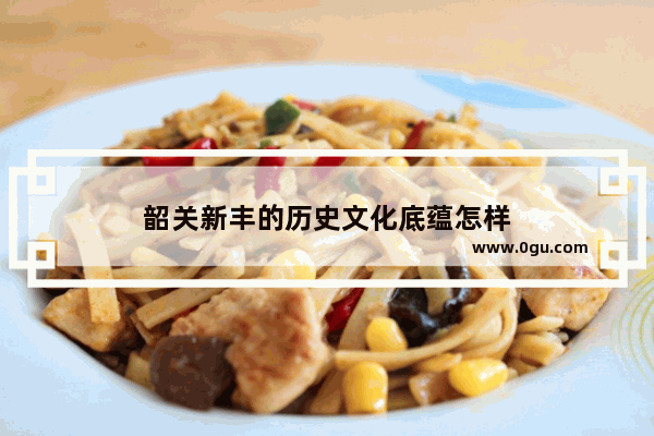 韶关新丰的历史文化底蕴怎样