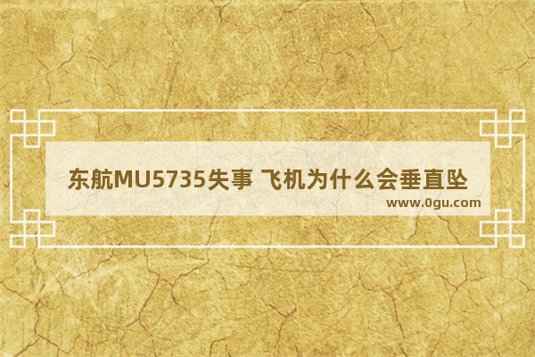 东航MU5735失事 飞机为什么会垂直坠落？是什么原因导致