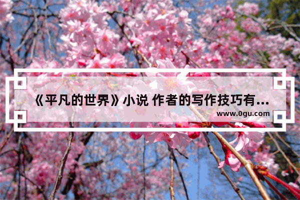 《平凡的世界》小说 作者的写作技巧有何特点