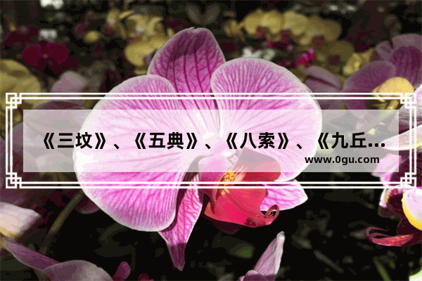 《三坟》、《五典》、《八索》、《九丘》是什么时候中国人的文化遗产