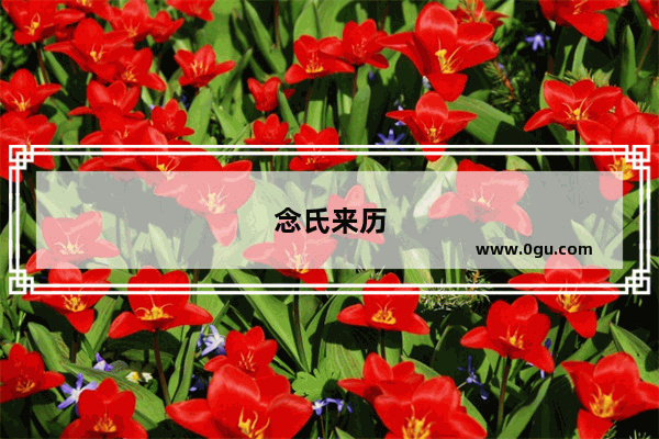 念氏来历