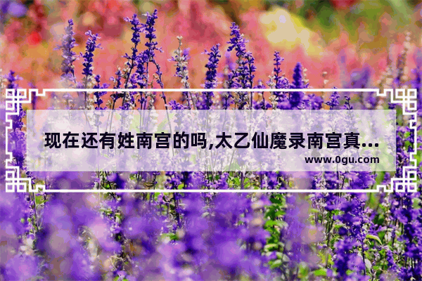 现在还有姓南宫的吗,太乙仙魔录南宫真实身份