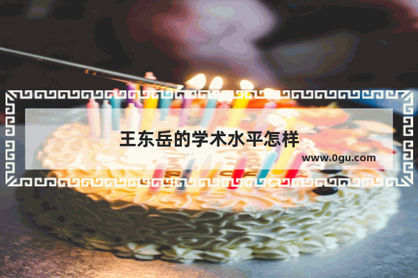 王东岳的学术水平怎样
