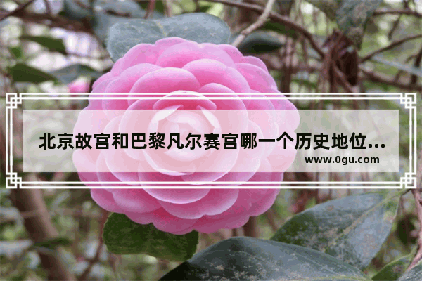 北京故宫和巴黎凡尔赛宫哪一个历史地位更高 哪一个知名度更高
