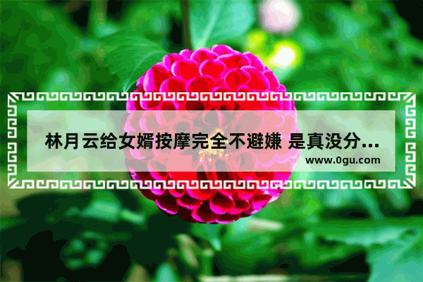 林月云给女婿按摩完全不避嫌 是真没分寸感还是她的手段太高