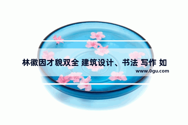 林徽因才貌双全 建筑设计、书法 写作 如何评价一下她