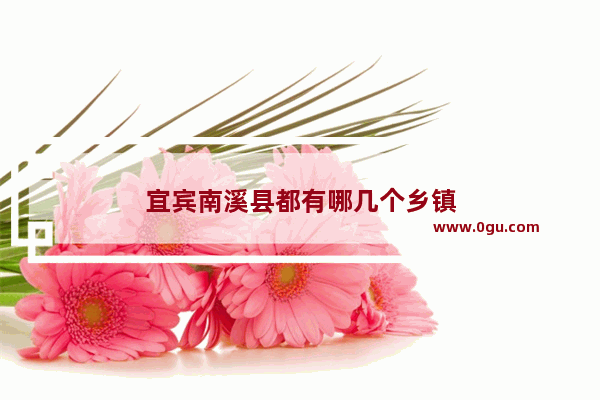 宜宾南溪县都有哪几个乡镇